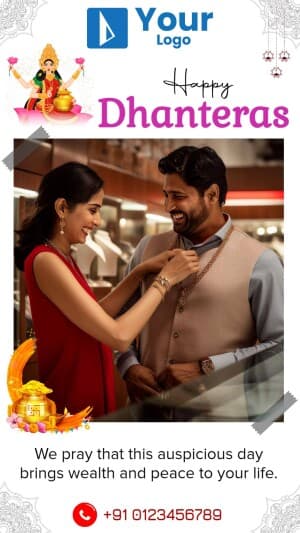 Dhanteras Wishes Templates banner