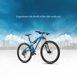 Bicycle promotional template