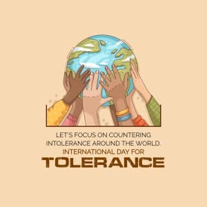 International Day for Tolerance Facebook Poster