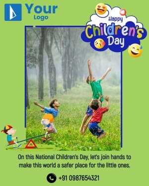 Children's day Template Social Media poster