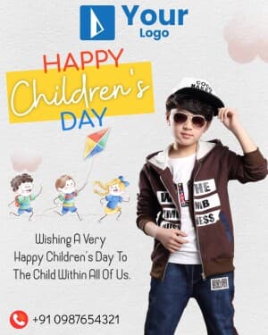 Children's day Template marketing flyer