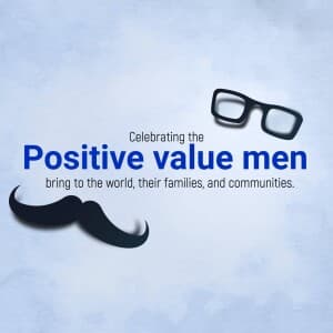 International Men’s Day Facebook Poster