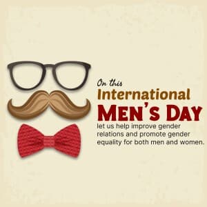 International Men’s Day poster Maker