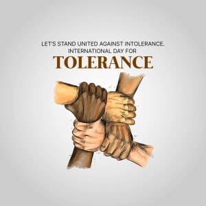 International Day for Tolerance poster Maker