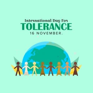 International Day for Tolerance event advertisement