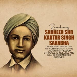 Kartar Singh Sarabha  Martyrdom Day image