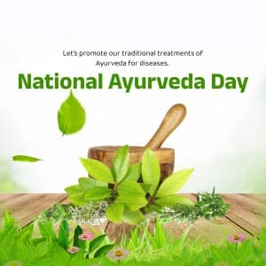 National Ayurveda Day event poster