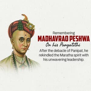 Madhavrao Peshwa Punyatithi image