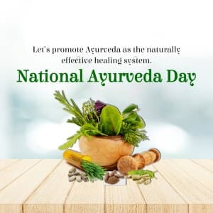 National Ayurveda Day flyer