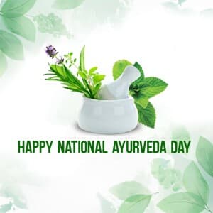 National Ayurveda Day illustration
