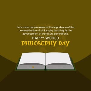 World Philosophy Day event poster