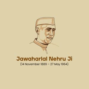 Jawaharlal Nehru Jayanti poster