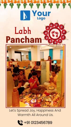 Labh Panchami Wish Templates Instagram Post template