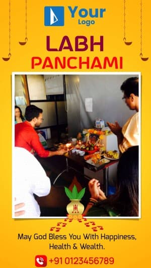 Labh Panchami Wish Templates facebook template