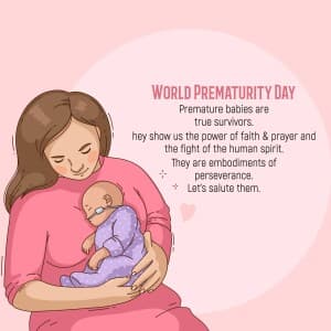 World Prematurity Day event poster