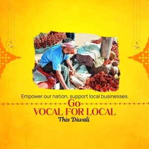 Vocal For Local Diwali marketing poster