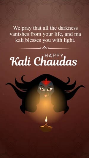 Kali Chaudas Insta Story template