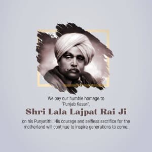 Lala Lajpat Rai Punyatithi poster