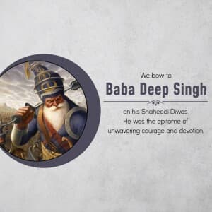 Baba Deep Singh Shaheedi Diwas banner