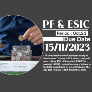PF & ESIC marketing post