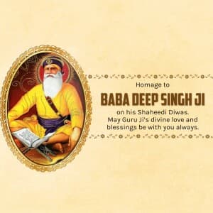 Baba Deep Singh Shaheedi Diwas event poster