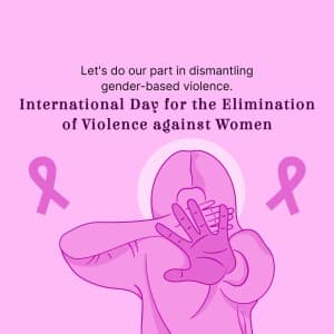 International Day for the Elimination of Violence against Women creative image