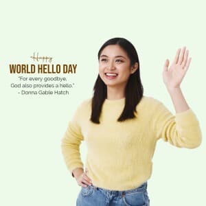 World Hello Day creative image