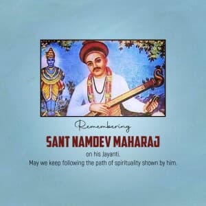 Sant Namdev Maharaj Jayanti illustration
