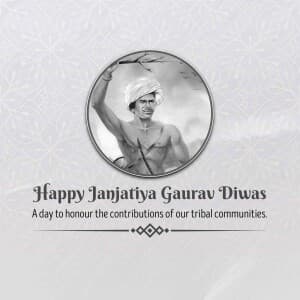 Janjatiya Gaurav Diwas flyer