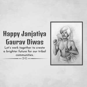 Janjatiya Gaurav Diwas banner