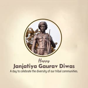 Janjatiya Gaurav Diwas poster