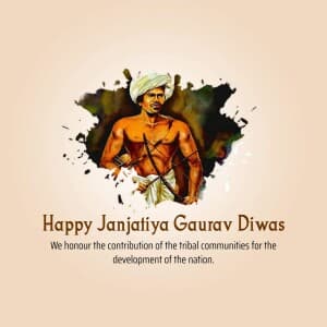 Janjatiya Gaurav Diwas post