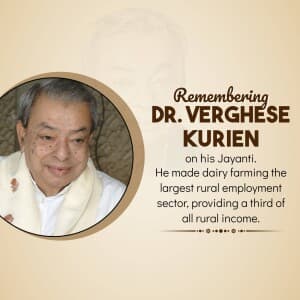 Verghese Kurien Jayanti image