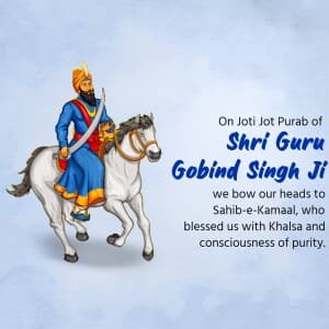 Guru Gobind Singh Punyatithi banner