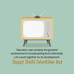 World Television Day advertisement banner