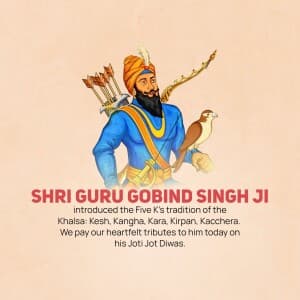 Guru Gobind Singh Punyatithi image