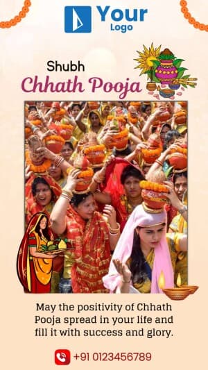 Chhath Puja Wishes template creative template