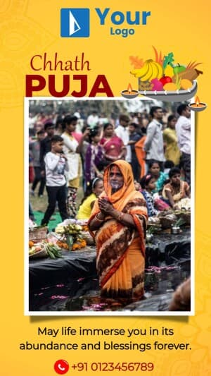 Chhath Puja Wishes template whatsapp status template