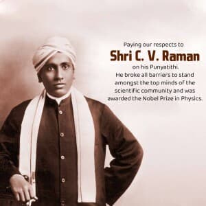 C. V. Raman Punyatithi post