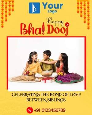 Bhai Dooj  Wish Template Instagram banner