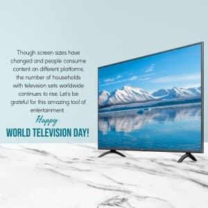 World Television Day graphic