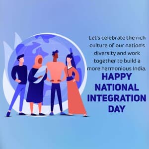National Integration Day graphic