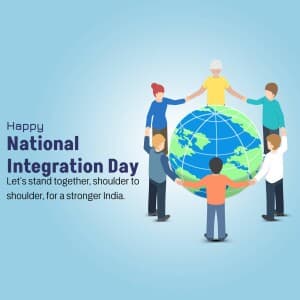 National Integration Day marketing flyer