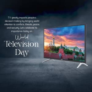 World Television Day creative image