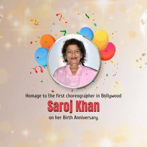 Saroj Khan Birth Anniversary video