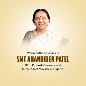 Anandiben Patel Birthday video