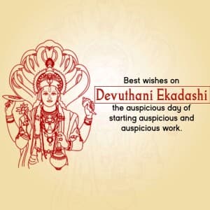 Devutthana Ekadashi event poster