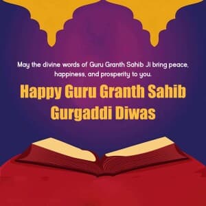 Sri Guru Granth Sahib Gurgaddi Diwas graphic