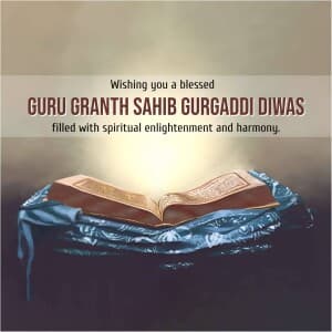 Sri Guru Granth Sahib Gurgaddi Diwas event poster