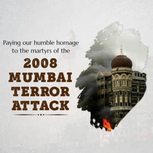 Mumbai Attack Remembrance Day event poster